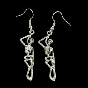 Halloween Earrings - Dancing Skeleton